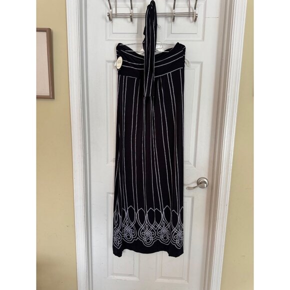 Soma Black & White Convertible Halter Maxi Length Dress Size Medium NWT - Picture 8 of 10